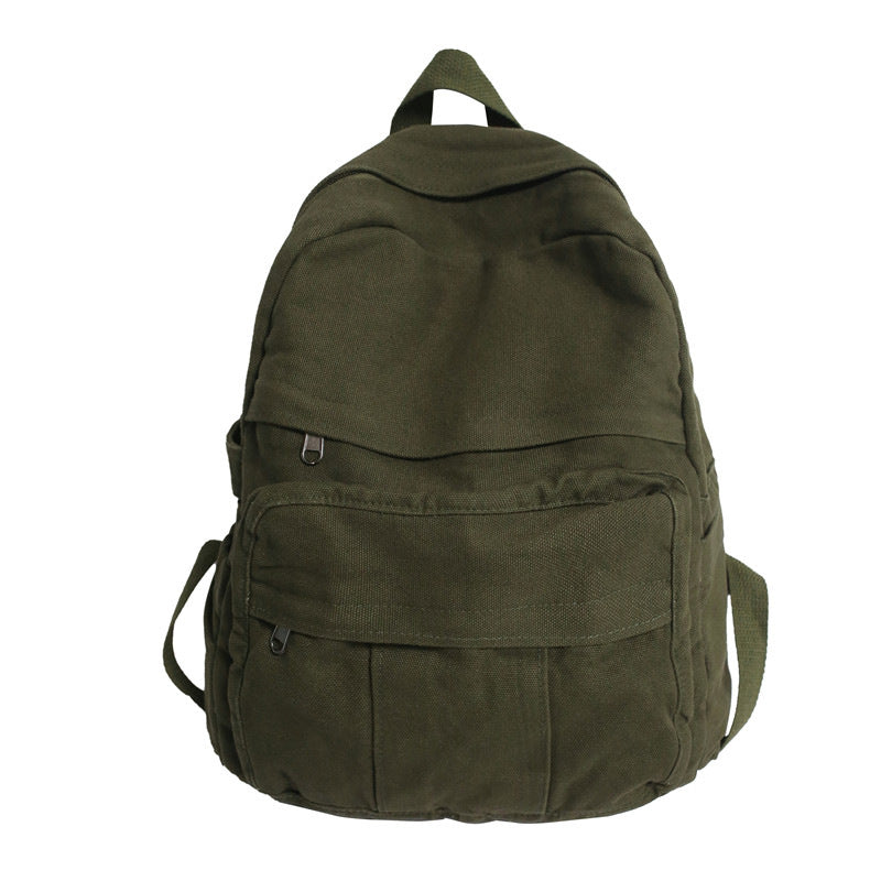 Multifunctional Canvas School Backpack