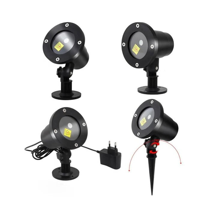 Outdoor Christmas Projector with Moving Patterns, Weatherproof, Coverage up to 280 m²