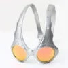 Retro Oversized Round Lens Metal Frame Sunglasses for Outdoor Cycling