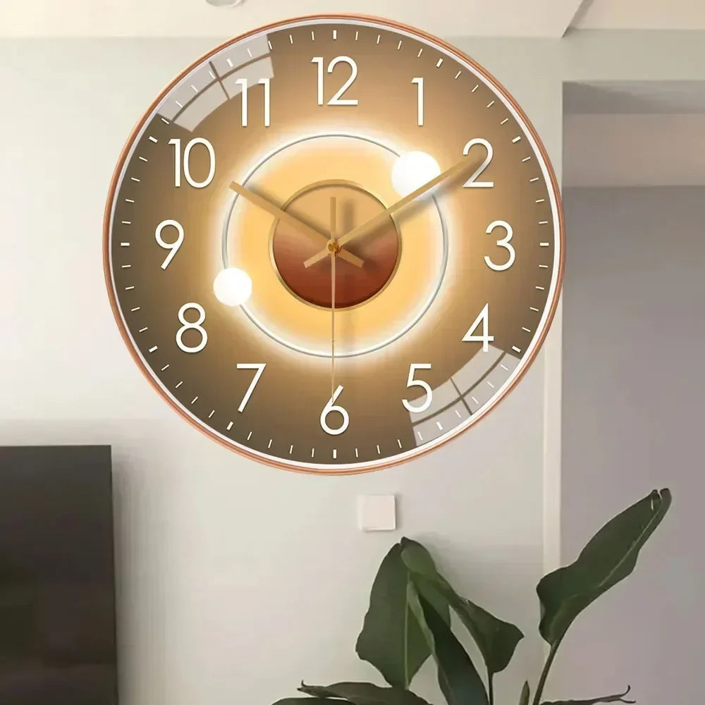 Silent Wall Clock with Clear Time Display for the Home
