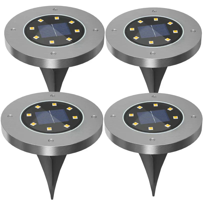 Solar Ground Lights – Weatherproof Outdoor LED Pathway Lighting Powered by the Sun
