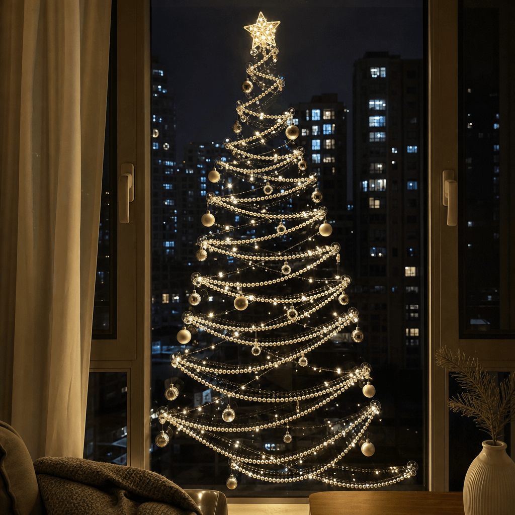 Wall-Mounted Christmas Tree