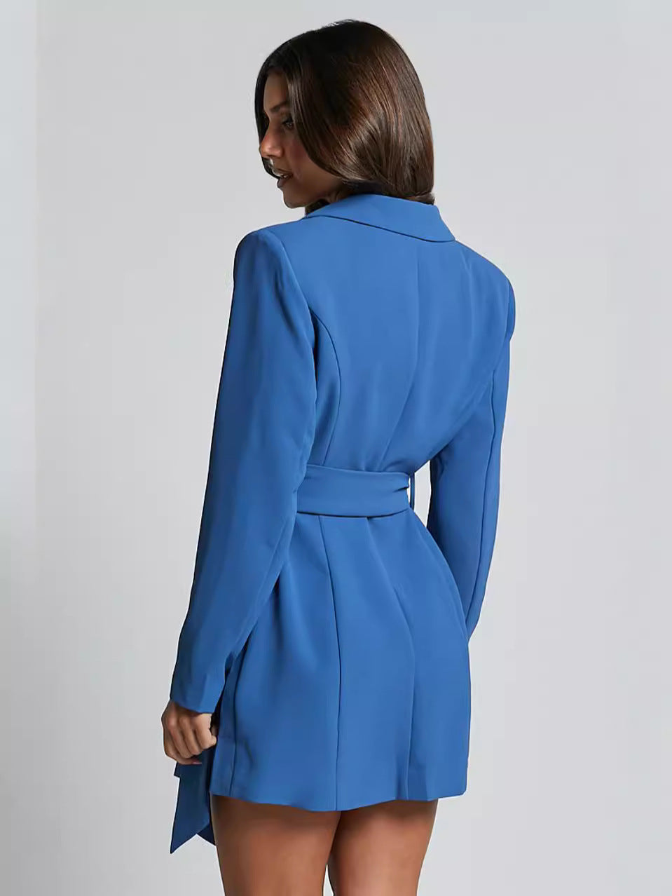 Women's Elegant Black Blazer Dress
