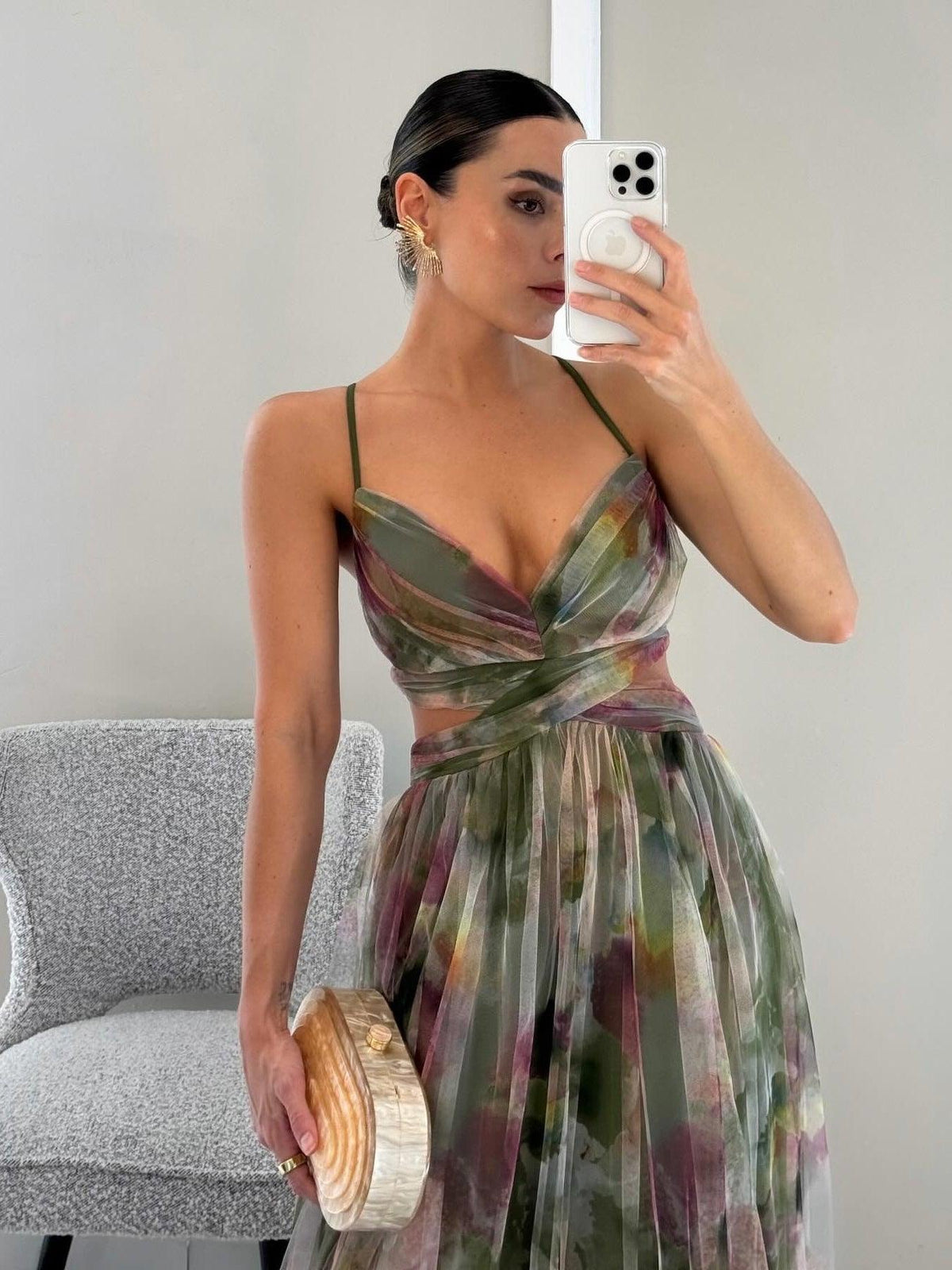 Women's Sleeveless Floral Maxi Dress