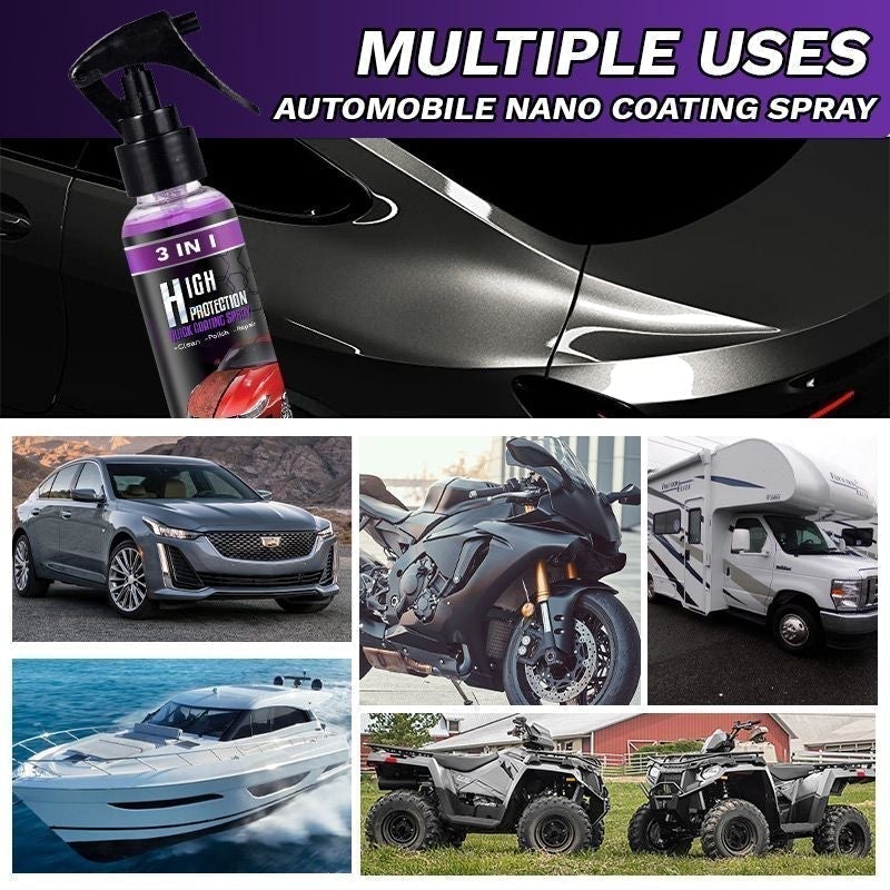 3-in-1 Quick Car Ceramic Coating Spray