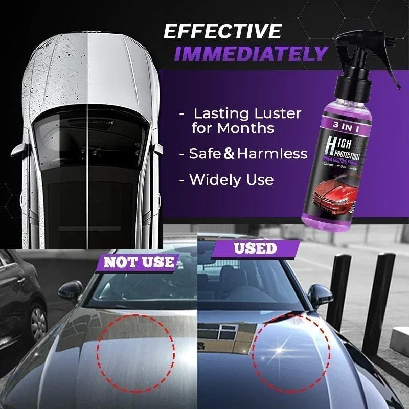 3-in-1 Quick Car Ceramic Coating Spray