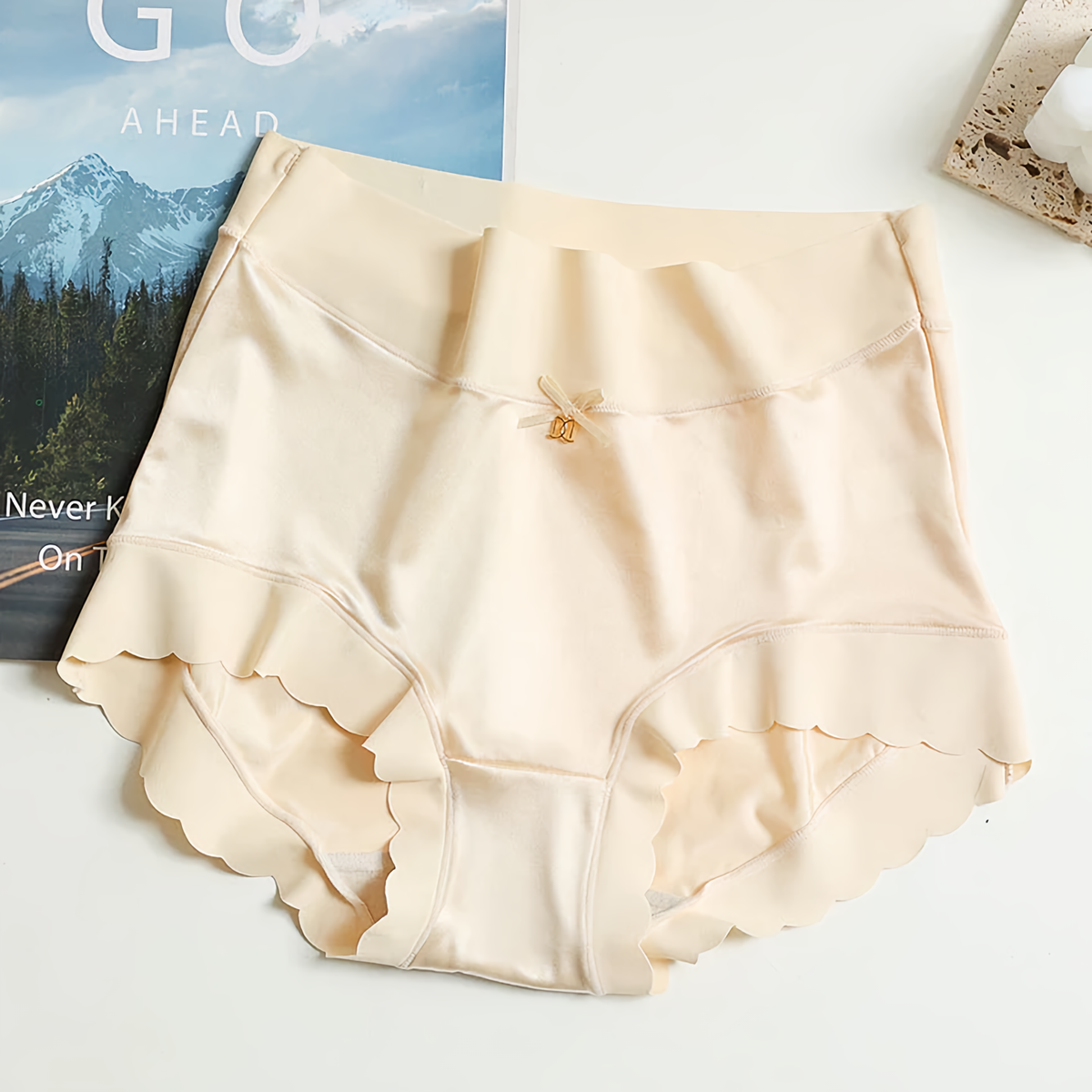 5 Pieces Seamless Satin Soft Underwear