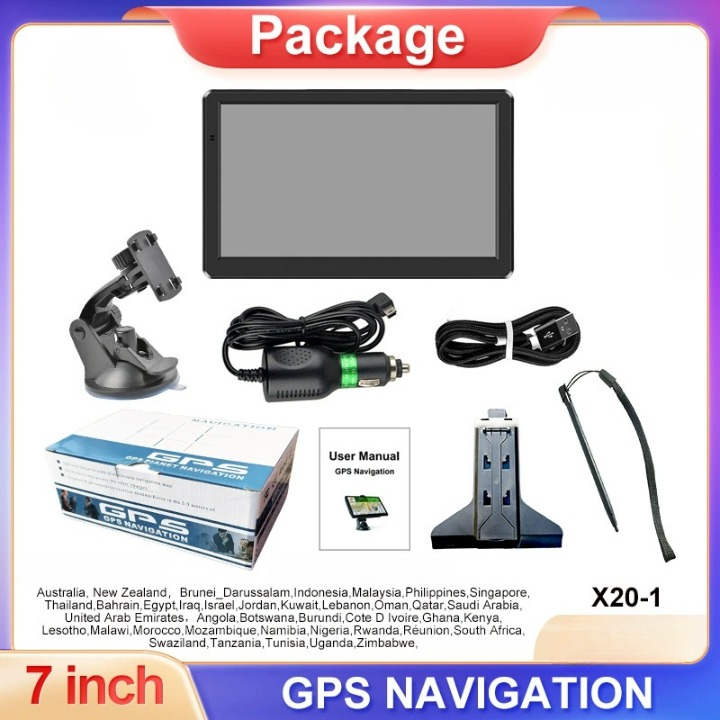 7" Car & Truck GPS Navigation System with Real-Time Traffic