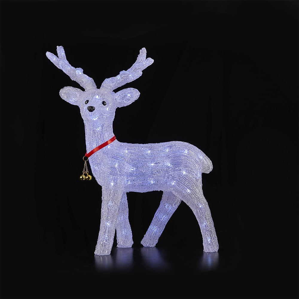Acrylic Reindeer with LED Lights - 57 cm