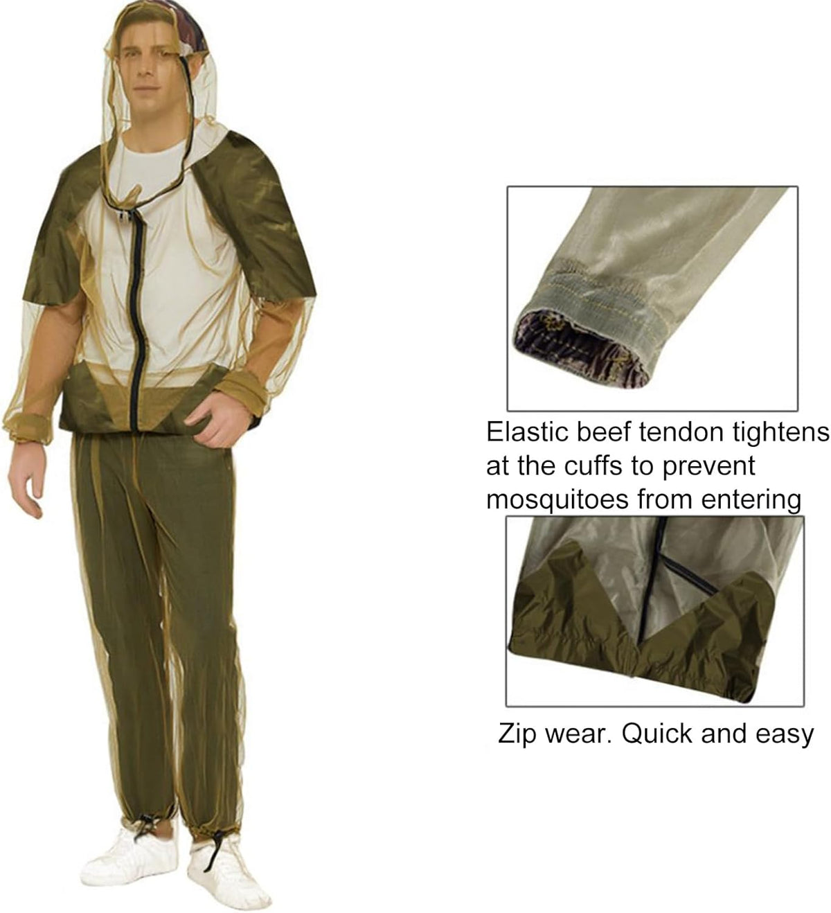 Anti-Mosquito Hooded Suit - Lightweight Outdoor Protection