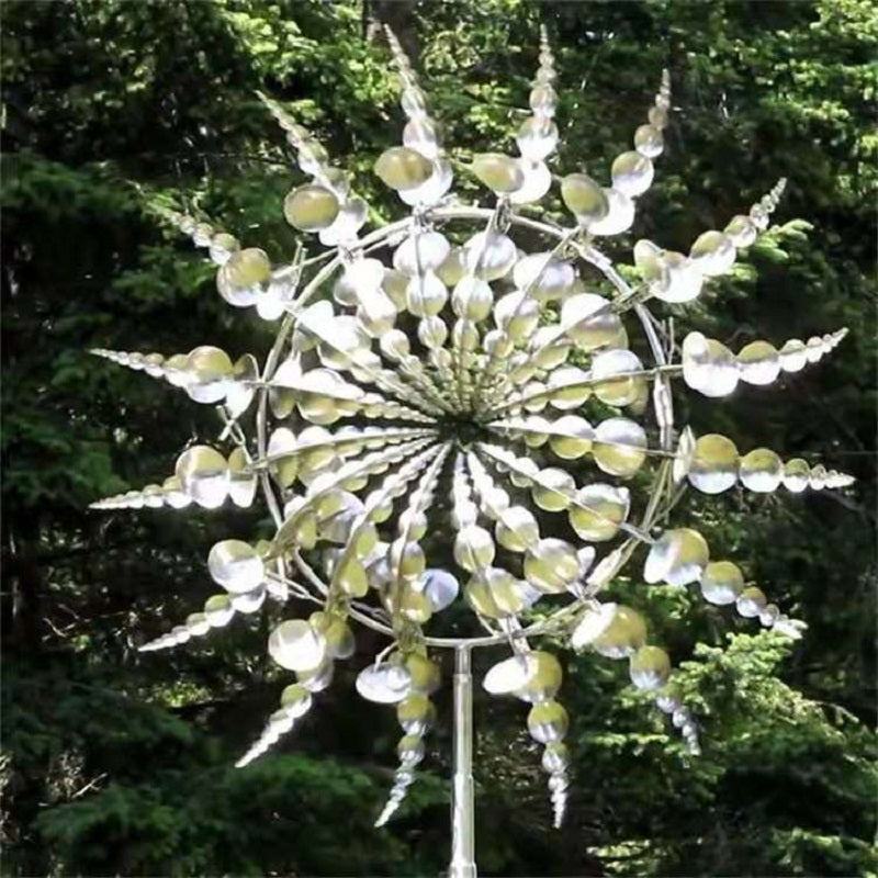 Anti-Rust Kinetic Metal Wind Spinner Windmill for Outdoor Garden Decor & Landscaping