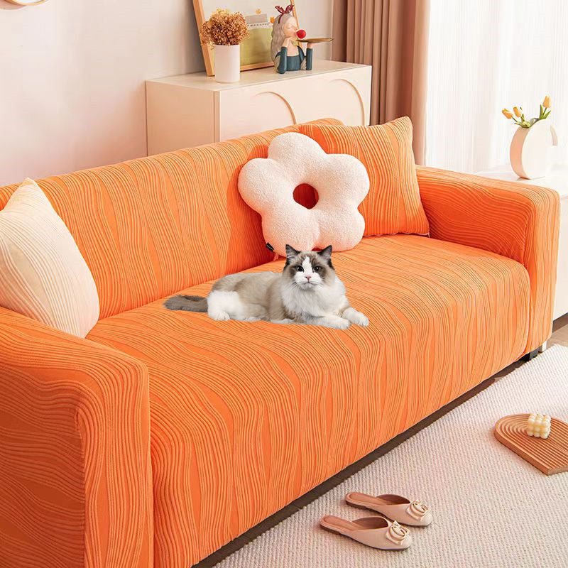 Anti-Scratch Stretch Jacquard Sofa Cover