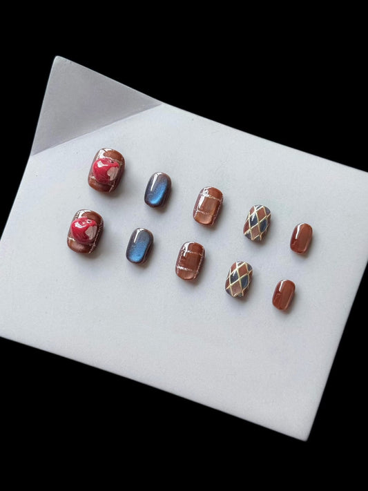 Artistic Press-On Nail Set