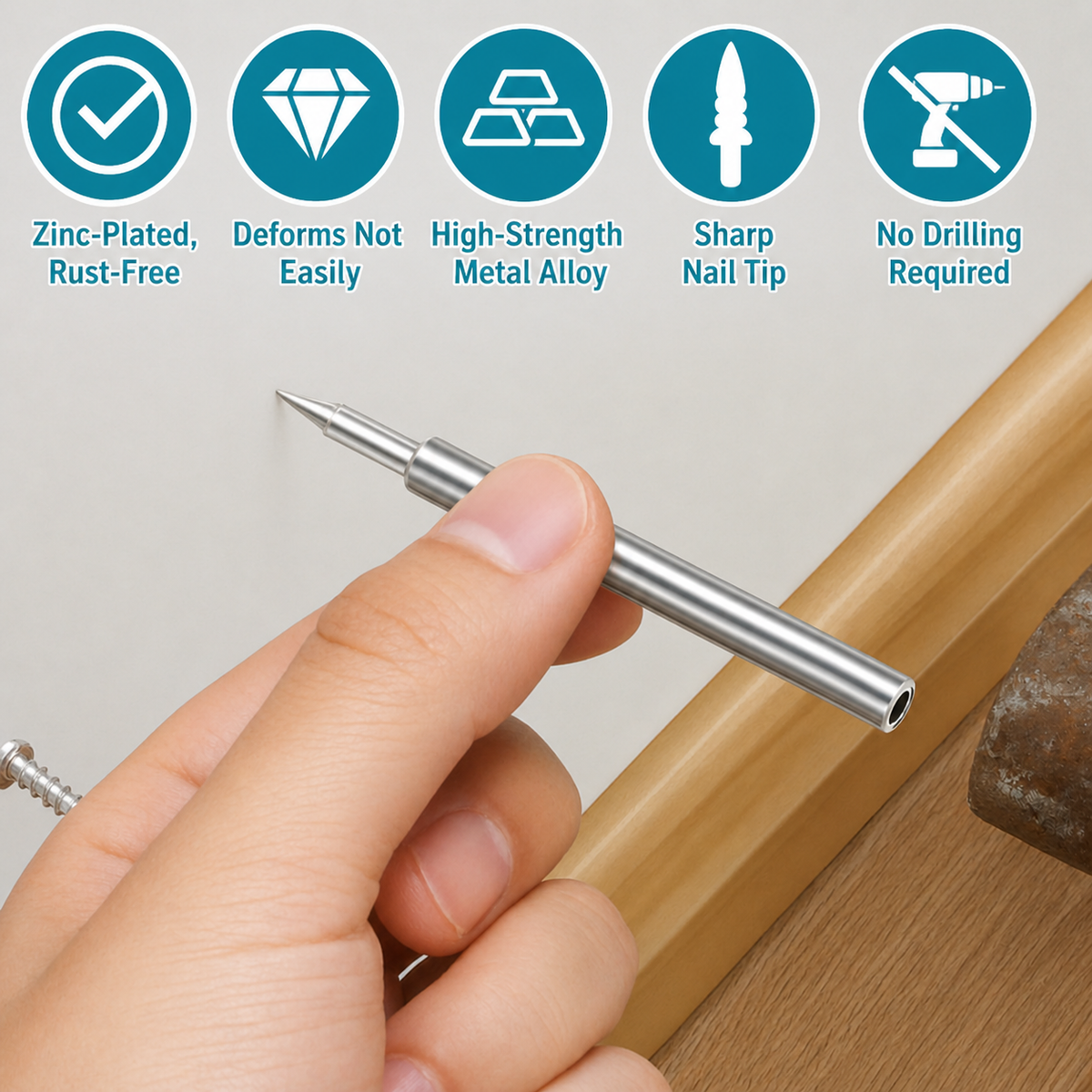 Baseboards | Baseboard Nail Set | Double-Head System Installation | BaseFix Pro