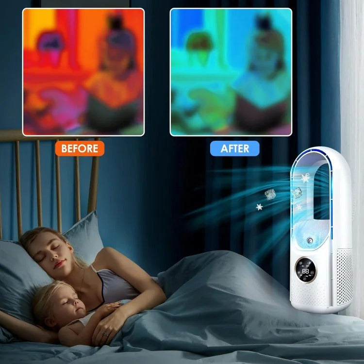 Bladeless Silent Portable Air Conditioner for Home and Office