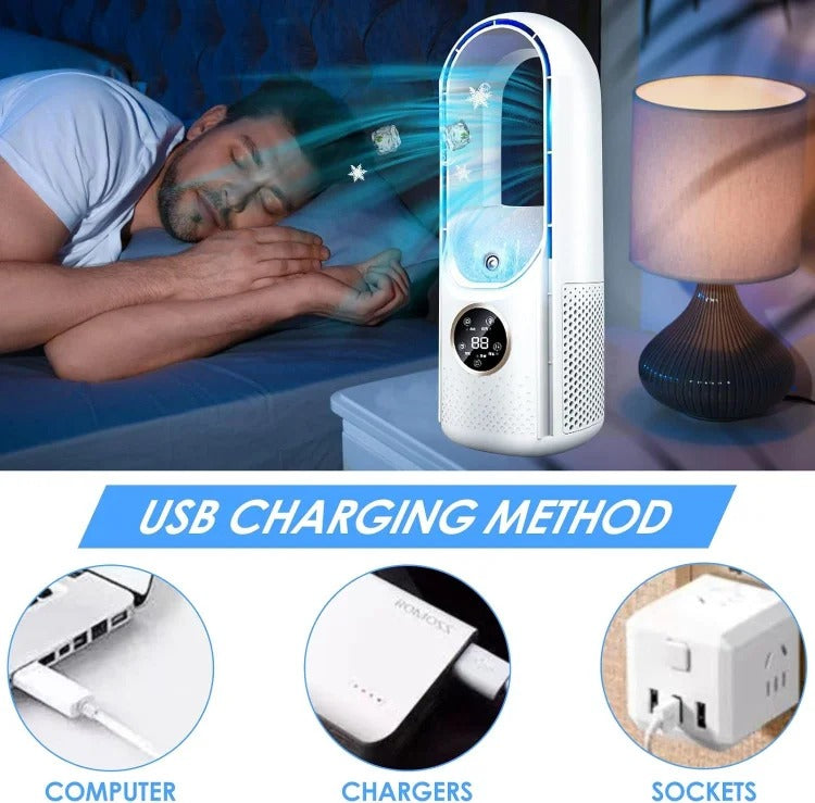 Bladeless Silent Portable Air Conditioner for Home and Office