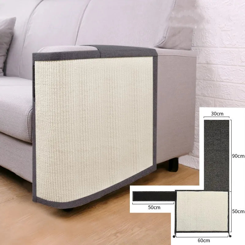 Cat Sofa Scratch Protector with Sisal Armrest Mat