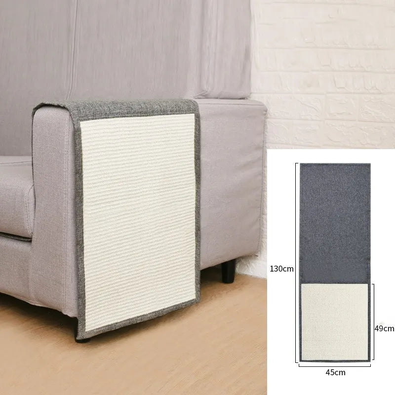 Cat Sofa Scratch Protector with Sisal Armrest Mat