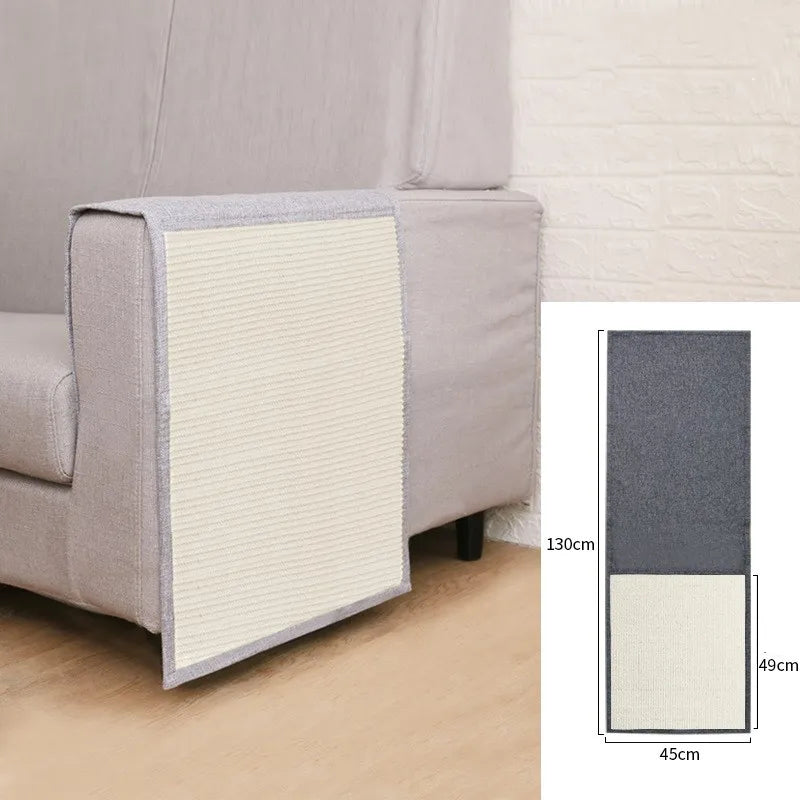 Cat Sofa Scratch Protector with Sisal Armrest Mat