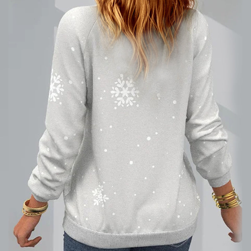Christmas Tree Print Sweatshirt