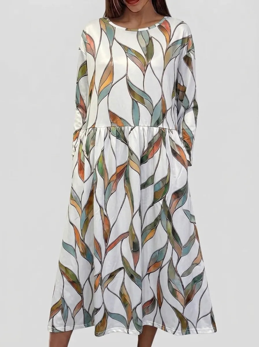 Coastal Floral Midi Dress