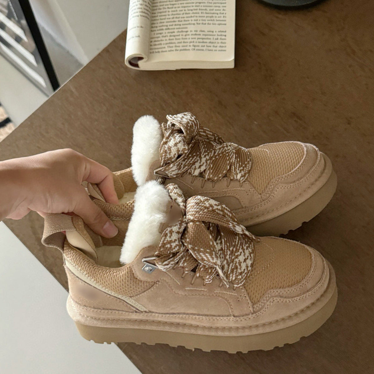 Comfortable and Warm Suede Winter Shoes – Winter Boots