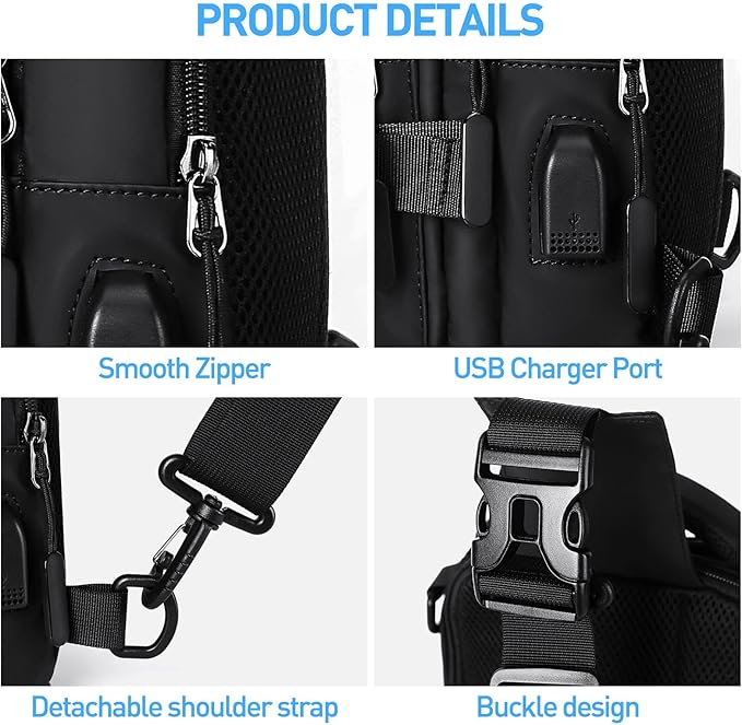 Compact Crossbody Sling Backpack