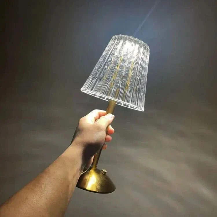 Crystal Rechargeable LED Cordless Table Lamp