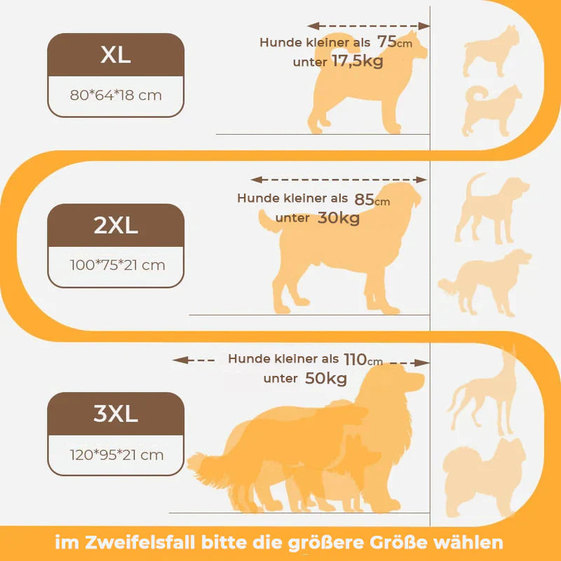 Dog Bed with Spine Protection - Large and Scratch Resistant