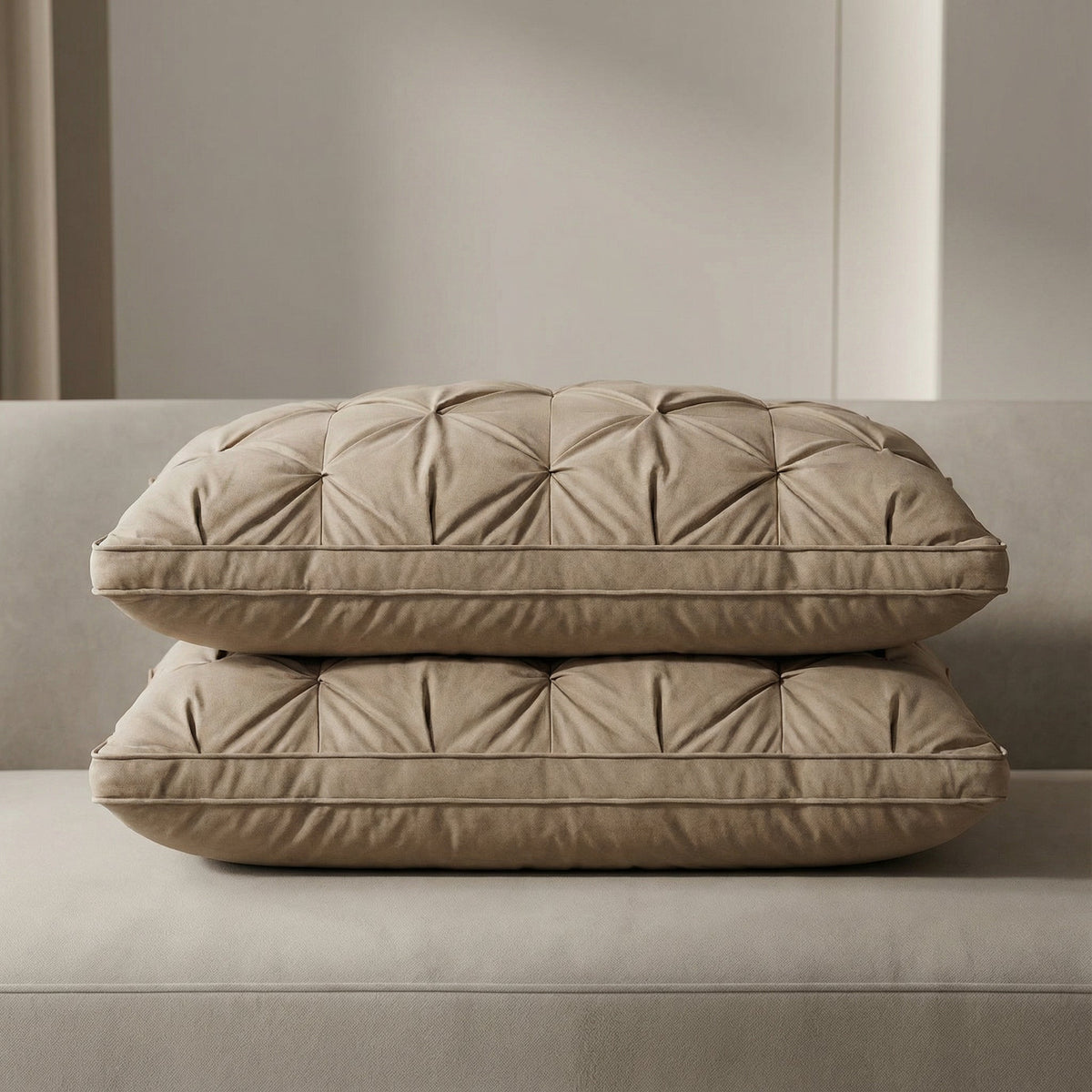 Down Pillow | Soft Support Like in a Hotel | Breathable Cotton Cover