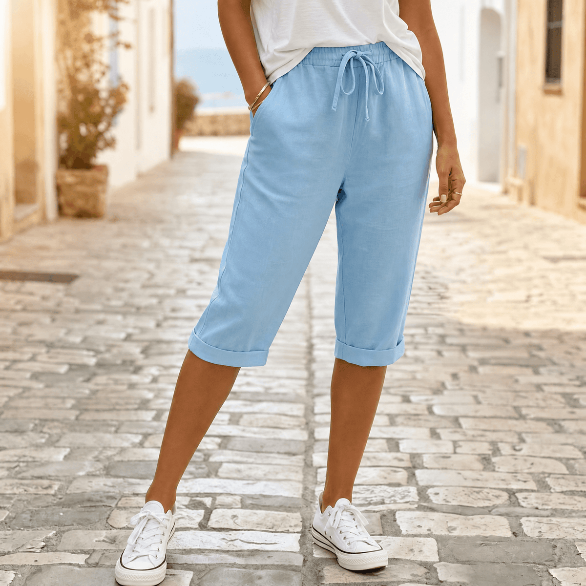 Drawstring Capri