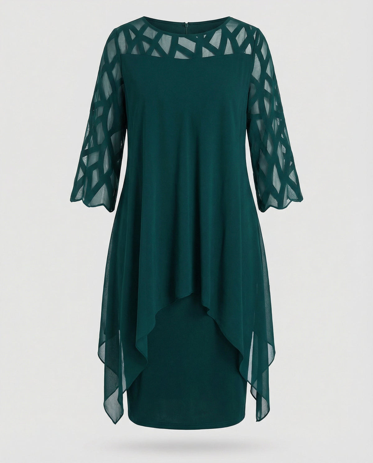 Elegant Plus Size Midi Dress