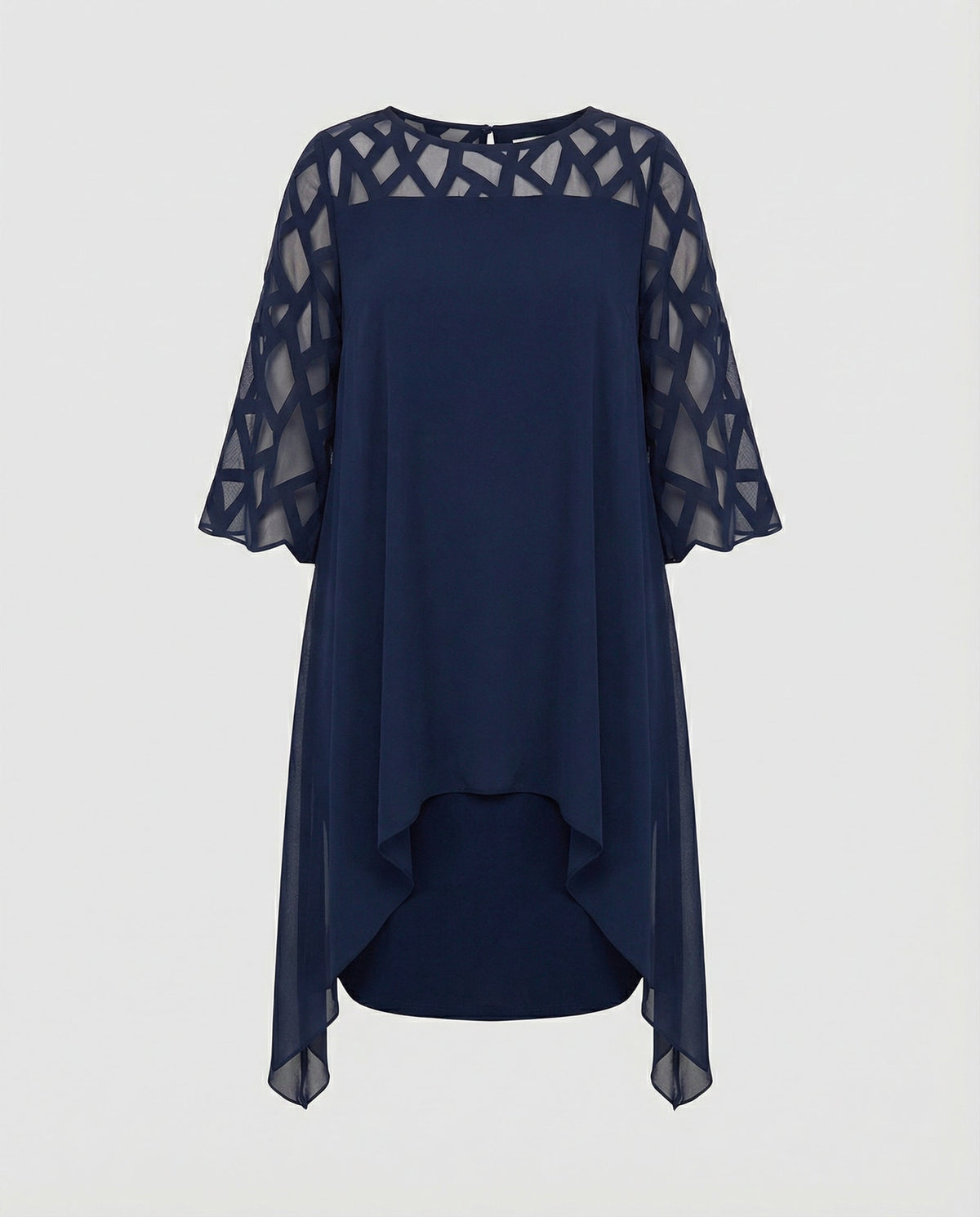 Elegant Plus Size Midi Dress