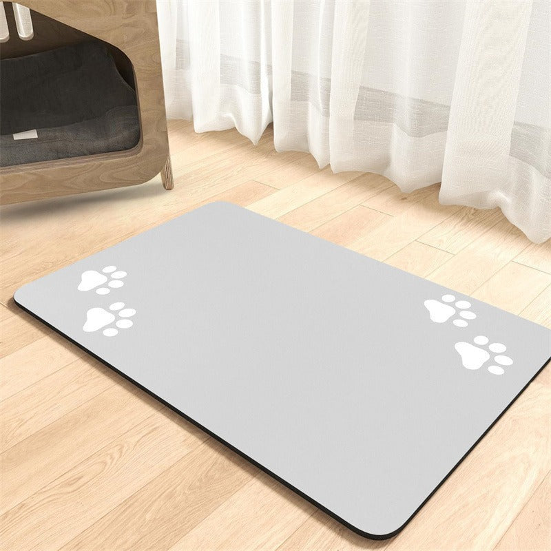 Pet Bowl Mat with Non-Slip Backing
