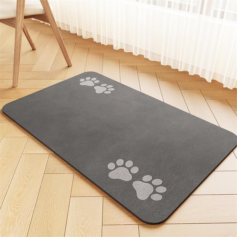 Pet Bowl Mat with Non-Slip Backing