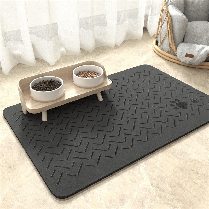 Pet Bowl Mat with Non-Slip Backing