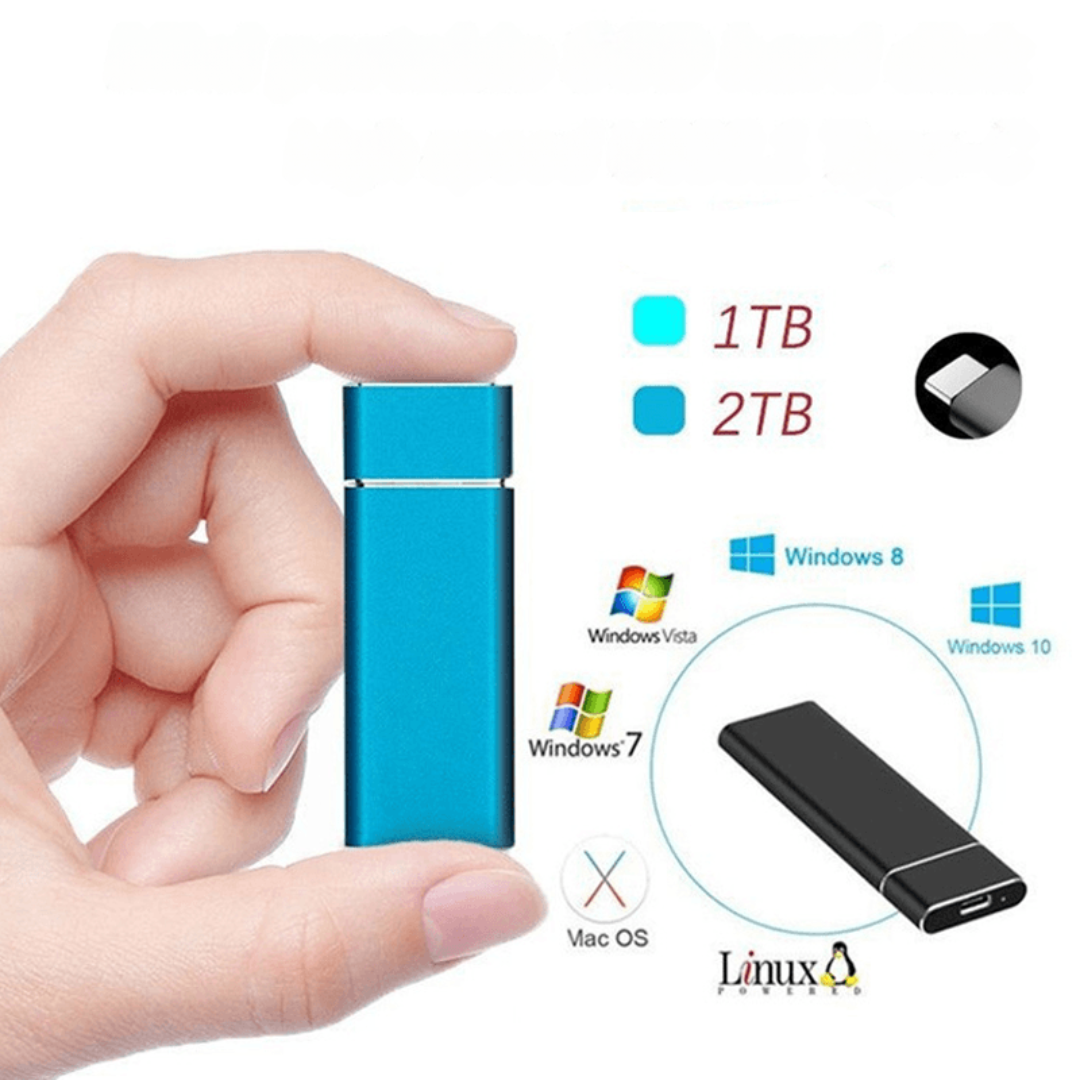 Fast Portable External Aluminium SSD