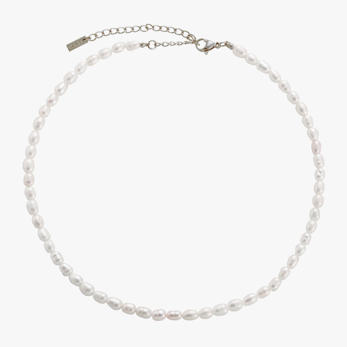 Freshwater Pearl Choker Necklace with 18K Gold Coating