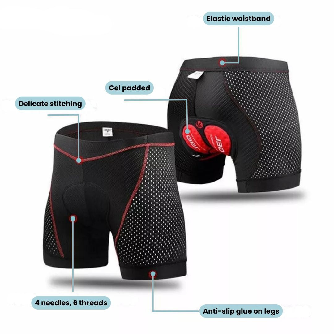 Gel-Padded Cycling Underwear for Men and Women
