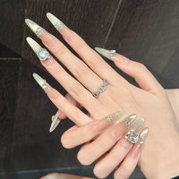 Glittering Press-On Nail Art Set