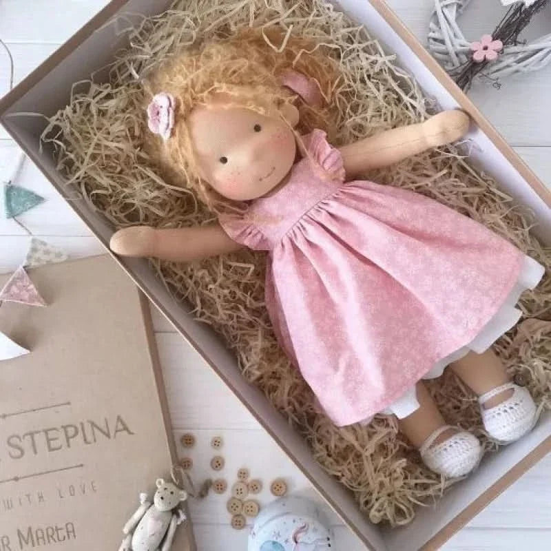 Handmade Plush Doll – Waldorf Style Elise Toy
