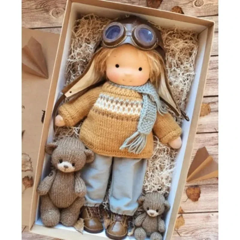 Handmade Plush Doll – Waldorf Style Elise Toy