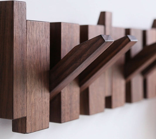 Handmade Wooden Piano Wall Coat Rack
