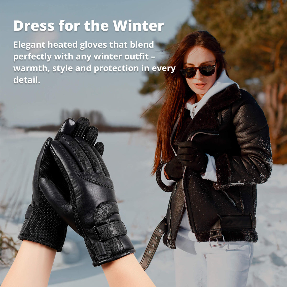 Heated Gloves for Women – Ladies Thermal Waterproof Winter Gloves with Touch Screen & USB Rechargeable Warm Design