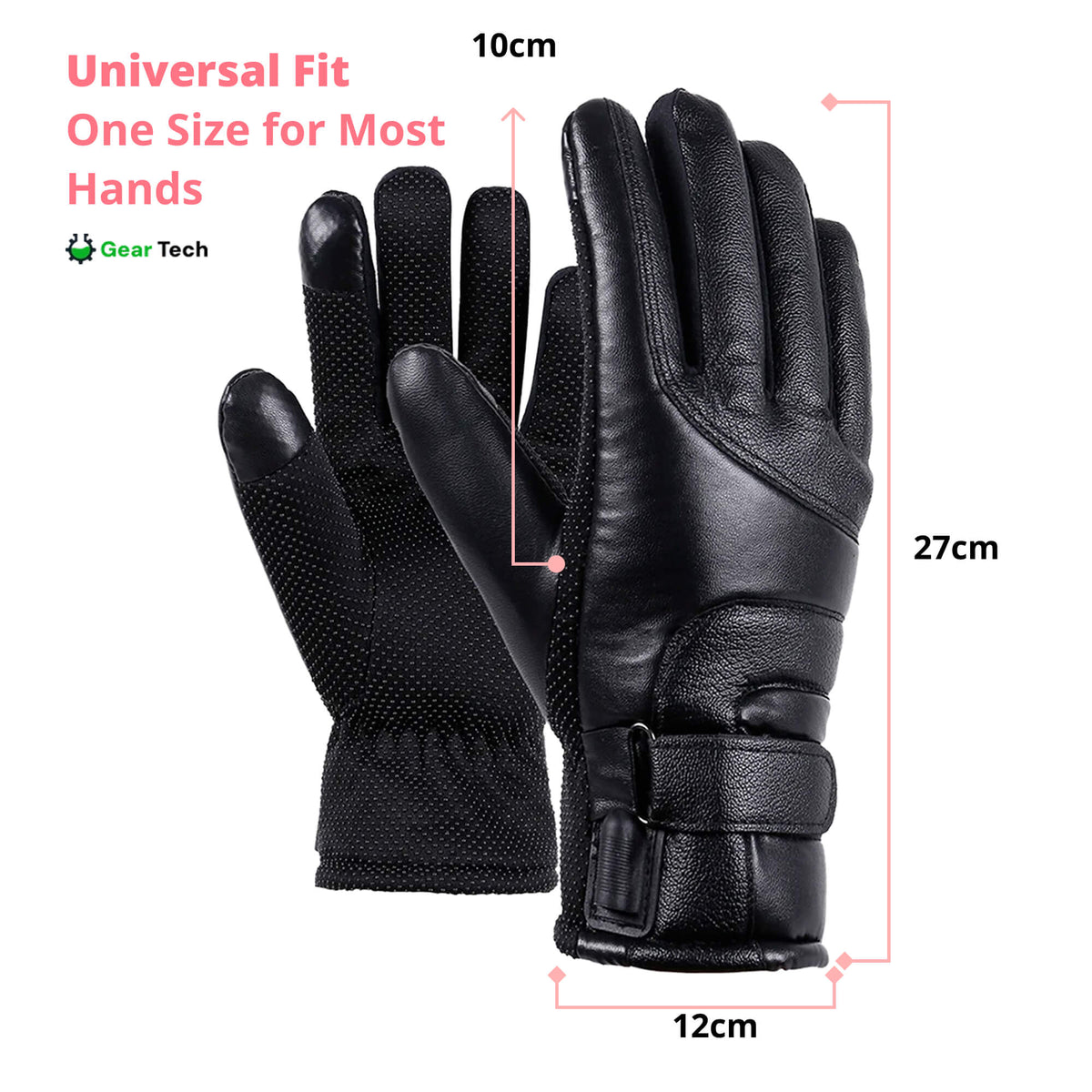 Heated Gloves for Women – Ladies Thermal Waterproof Winter Gloves with Touch Screen & USB Rechargeable Warm Design