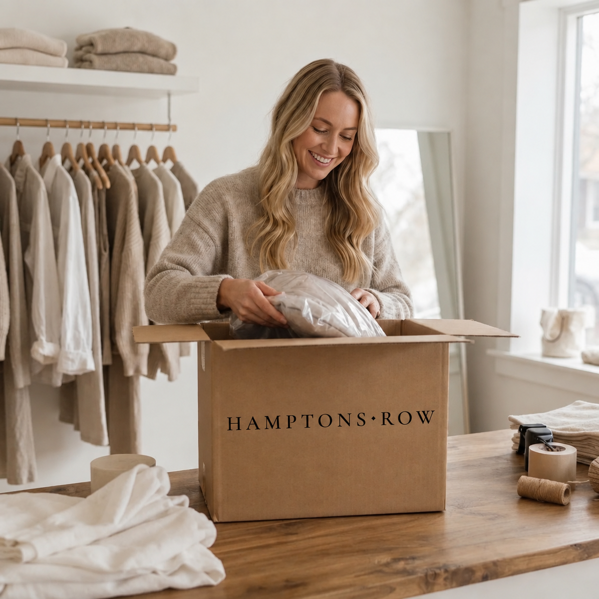 Hamptons Row packaging and 30-day guarantee