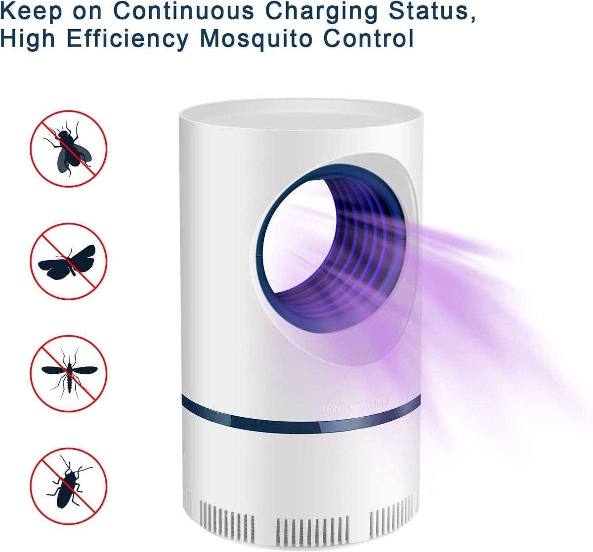 Indoor/Outdoor UV Light Mosquito & Fly Trap for Pest Control