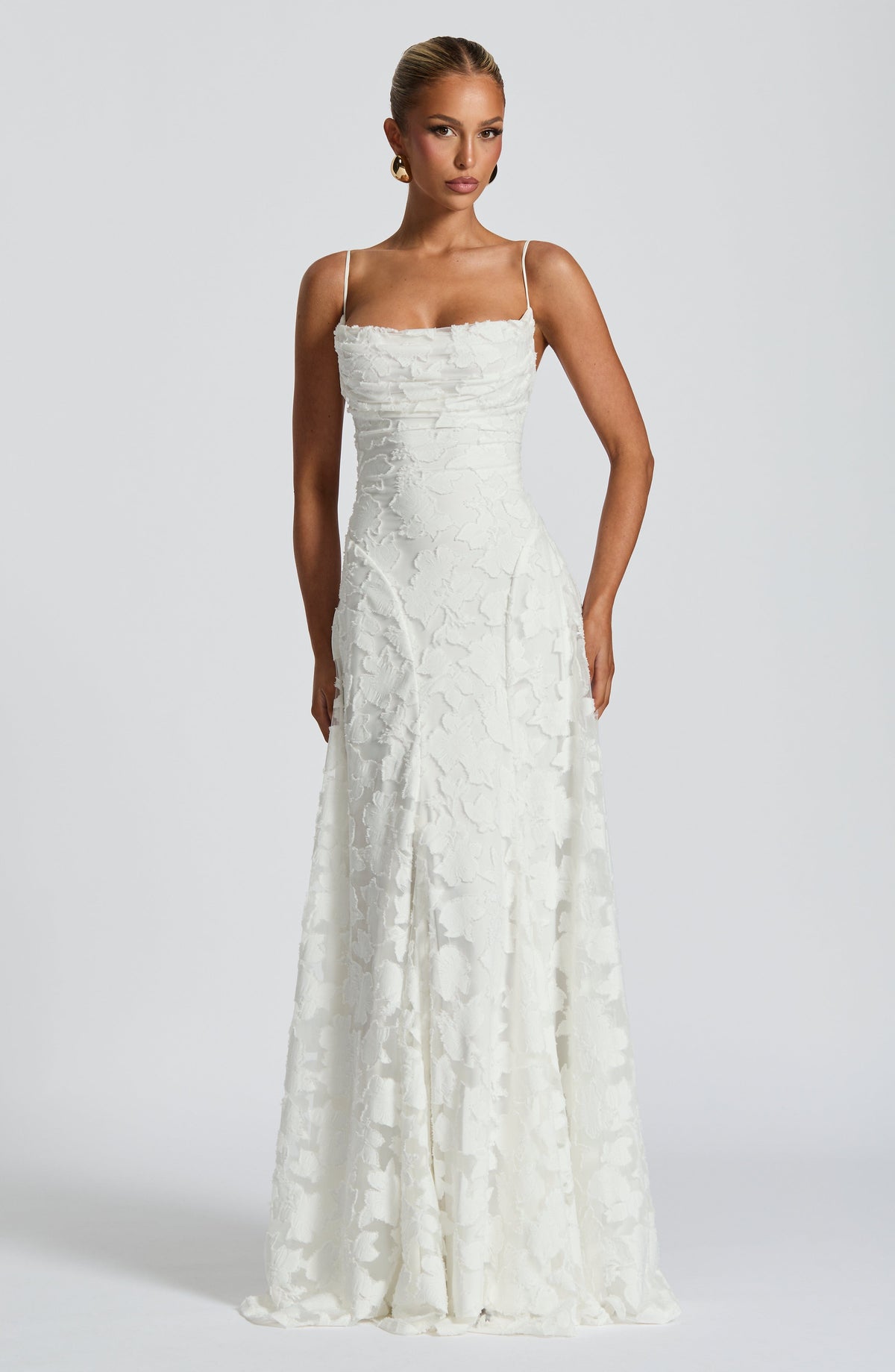Lace Backless Maxi Dress