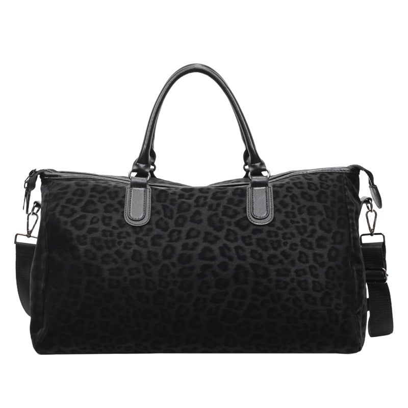 Leopard Print Travel Duffel Bag