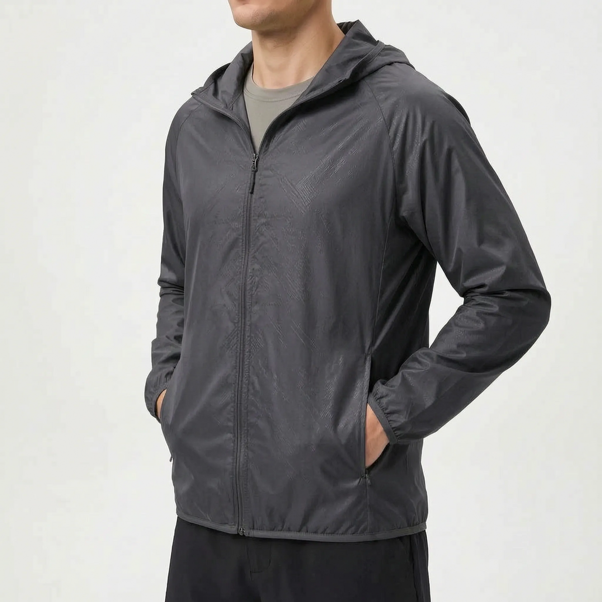 Lightweight Hooded Windbreaker